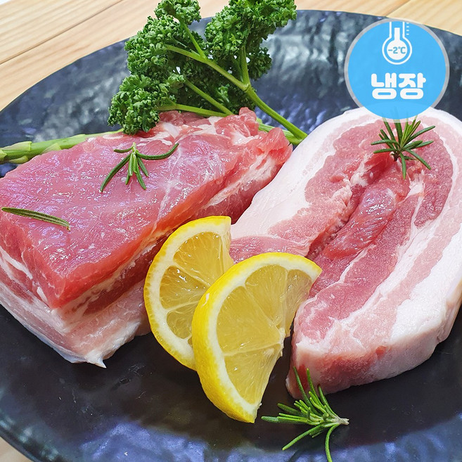[오늘출고] 국내산 한돈 오겹살 보쌈용 수육용 1kg 캠핑 바베큐 우시산한돈 냉장 한성미트뱅크, 1개