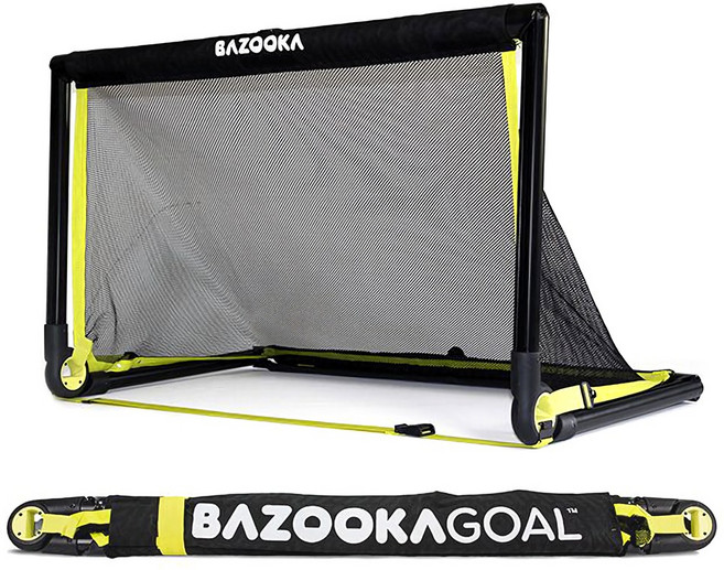 바주카골 고급 팝업 골대 충격흡수 접이식 휴대용 학교 교구, 블랙