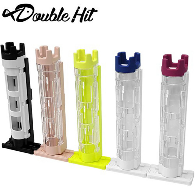 더블히트 DH 로드 스탠드 5컬러 3단 길이 조절, 클리어 퍼플 화이트