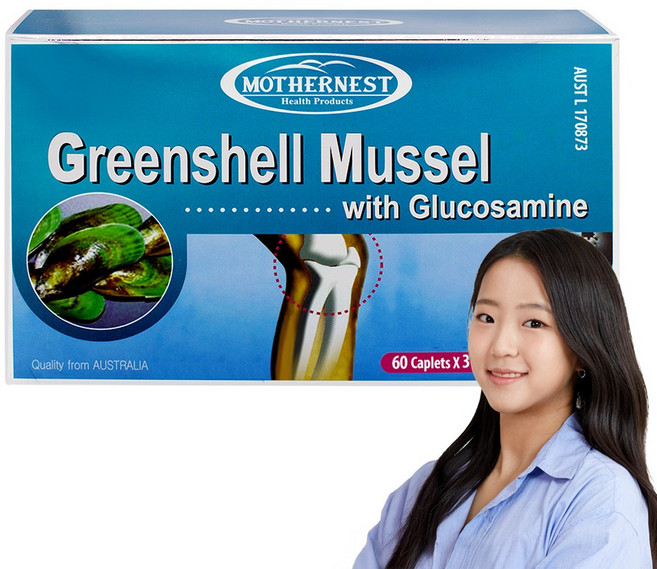 마더네스트 호주 초록홍합 글루코사민 60정 3개 상어연골 면세점
