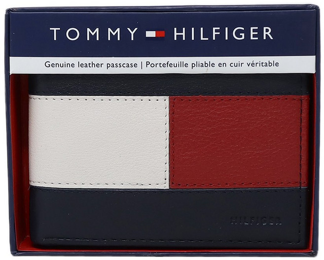 타미힐피거 해킹방지 반지갑 31TL220096 네이비