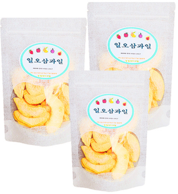 일오삼과일 동결건조복숭아 3팩 1팩60g, 60g, 3개