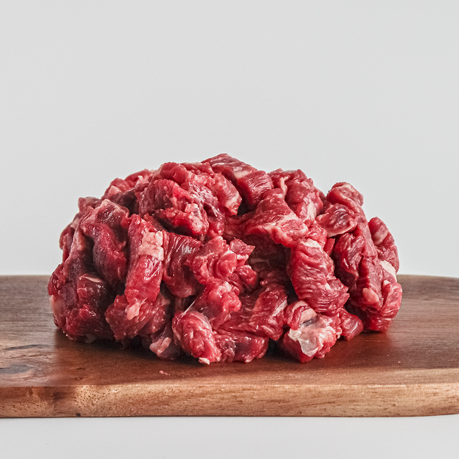 도담신선육 한우1등급 목심 국거리/볶음용 (냉장) 500g, 1개