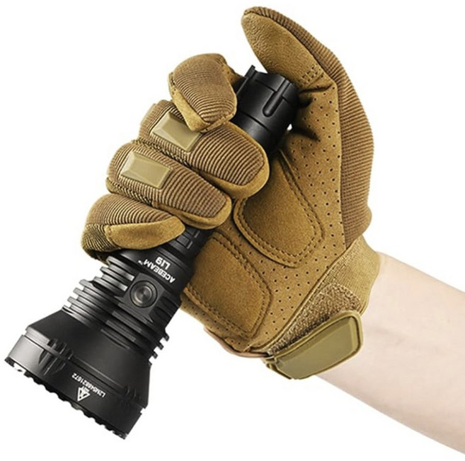 에이스빔 L19 LED 초장거리 후레쉬 써치라이트 단품 사냥 전술, 1개, 단품/흰색