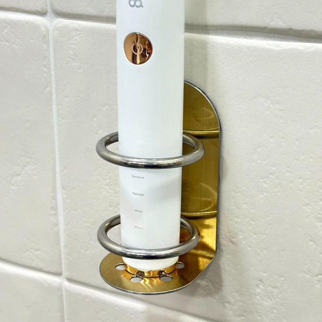 전동 칫솔 꽂이 거치대 홀더 보관 받침대, 골드