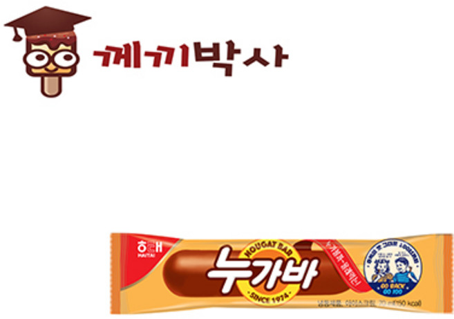 해태 누가바 대용량 막대 아이스크림, 63ml, 40개
