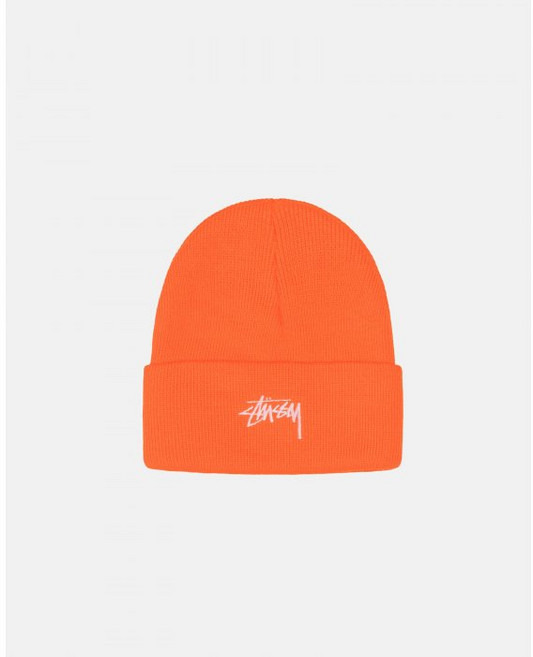 스투시비니Stussy Stock Cuff Beanie carrot
