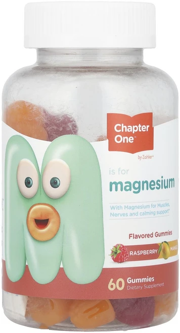 Chapter One 마그네슘 구미젤리 라즈베리 망고 100mg 구미젤리 60개(구미젤리 1개당 50mg), ChapterOne마그네슘구미젤리라즈베리망고100mg구, 1개, 60정 - 쿠팡