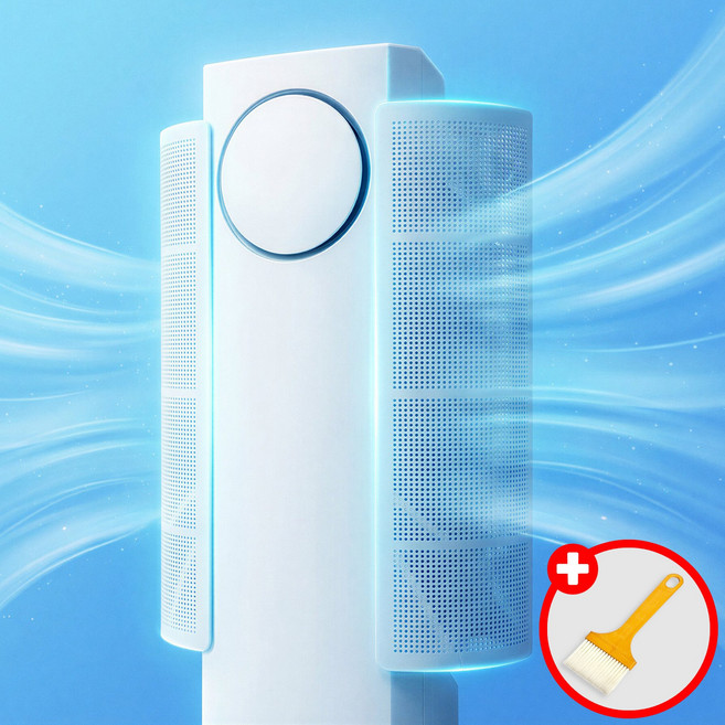 무감 스탠드 에어컨 바람막이 무풍가드, 2개, 세로형