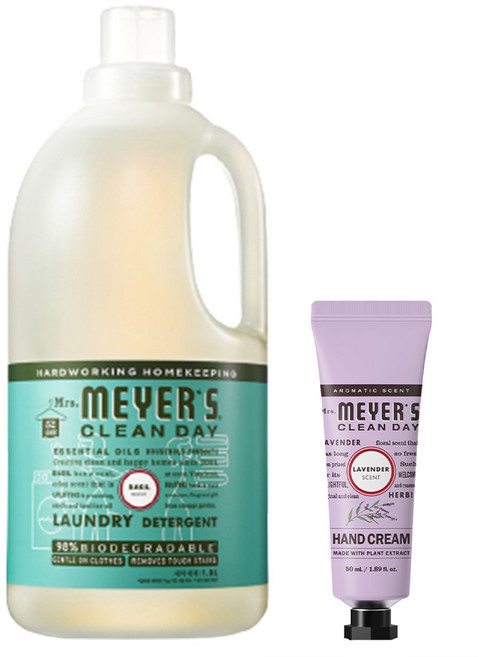 미세스마이어스 세탁세제 바질향 1.8L + 핸드크림 라벤더향 50ml, 1개