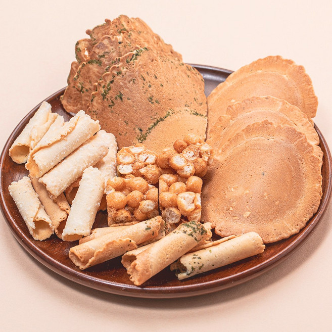 옛날과자 종합 전병 6종세트 센베이 오란다, 1kg, 1박스