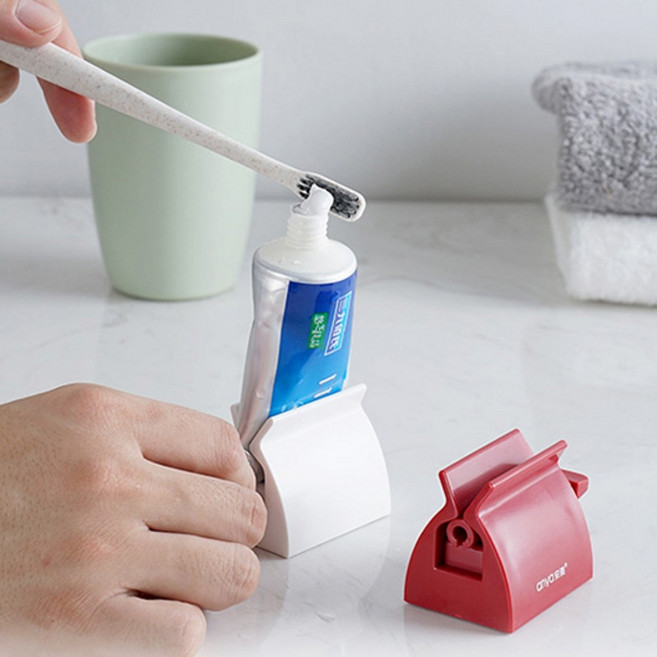 알뜰 튜브 치약짜개 논슬립 스탠드 치약 튜브링거 디스펜서, 상세페이지 참조, 1개