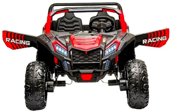 전동 고카트 드리프트 프로 성인용 2인승 전기 화이트 12V 14A 가죽 시트, 네 드라이브, 탑 레드 12V14A 가죽 시트 방폭 소프트휠, 1개