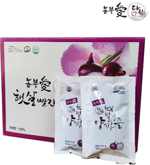 농부애 햇살담은 자색양파즙 ~무안양파, 50개, 120ml