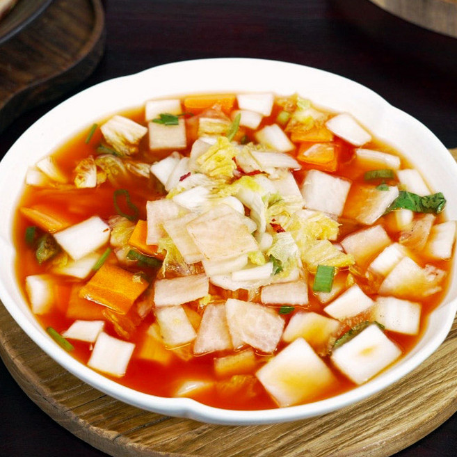 [평창꽃순이] 수국 나박물김치, 1.5kg, 1개