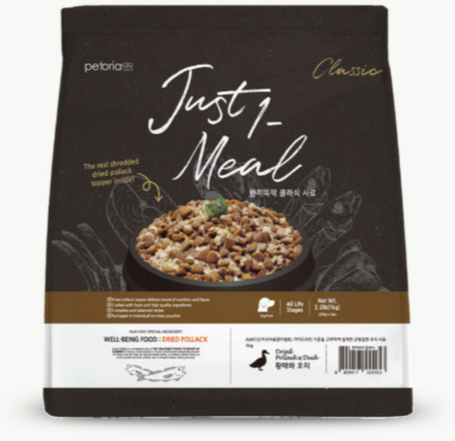 한끼뚝딱 전연령 클래식 황태담은 한끼, 황태+오리, 1kg, 1개