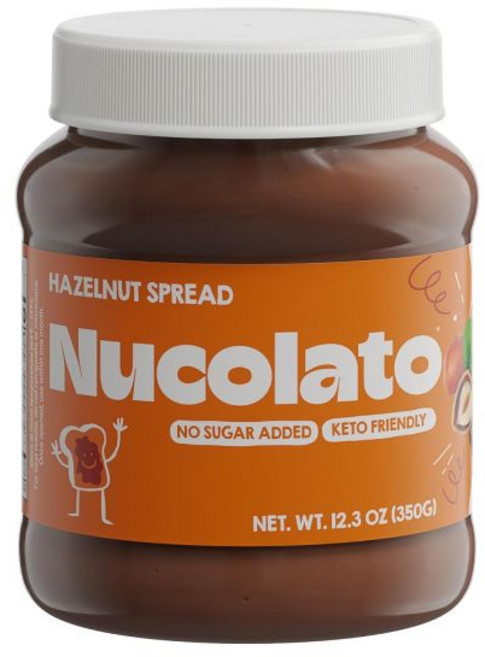 Nucolato 스프레드 누콜라토 피스타치오 초콜릿 건강한 간식 글루텐 프리 저탄수화물 무설탕 첨가 단백질 및 크림 두바이 초콜릿용 완벽한 디저트 아침 토핑, 클래식, 350g, 1개