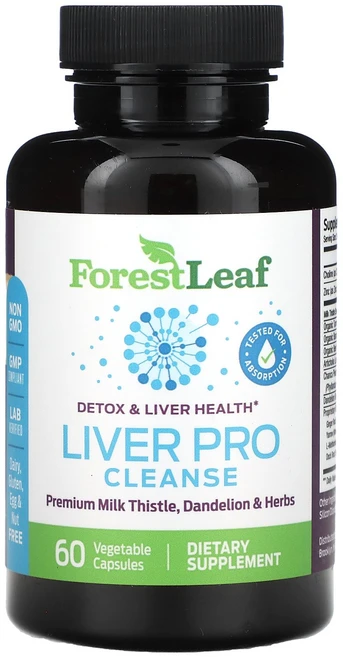 Forest Leaf Liver Pro Cleanse 베지 캡슐 60정 Leaf (포레스트 리프), Forest Leaf, Liver Pro Cleanse, 1개 - 쿠팡