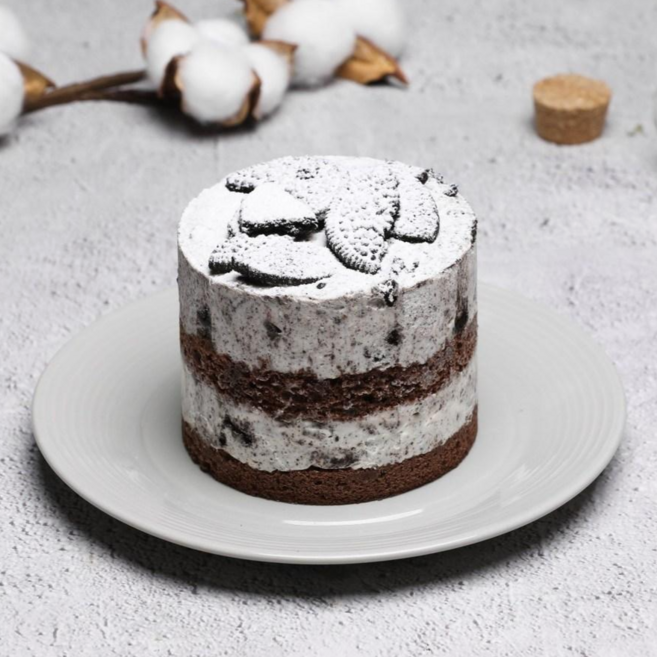 미니케이크 쿠키앤크림 (쁘띠케이크 개별포장 손님용 답례품 선물용 조각케익 치즈 티라미수 초코 말차 레드벨벳 산딸기), 1개, 283g