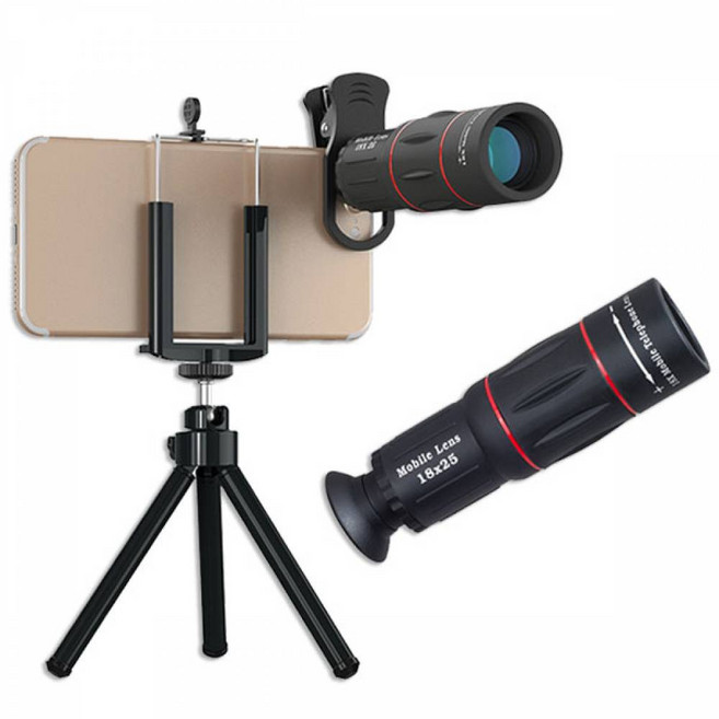 Yotta 스마트폰 고화질 망원렌즈 EPL-18X 콘서트장 경기장 망원카메라, 본상품, 1개