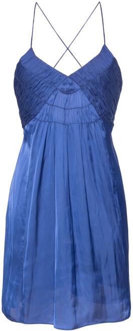 쟈딕앤볼테르 새틴 슬립 미니 드레스