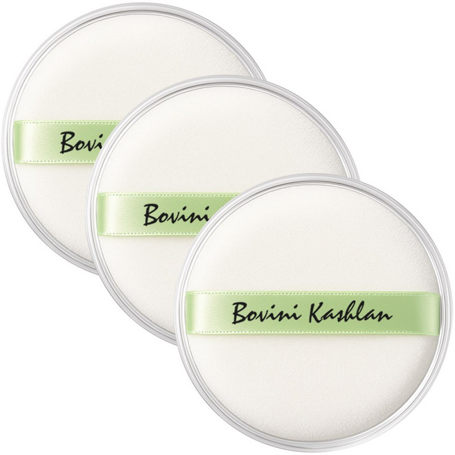 국내생산 베이비 일반형 마이크로 파우더 말차 퍼프 보관 케이스 증정, 3개, 연그린