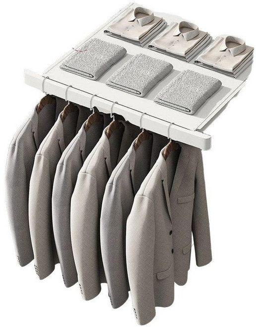 히든슬림건조랙 세탁기 바지랙 옷장 슬라이딩 수납 인출식 공간활용 드레스룸, 10. 리바운드 화이트 48 딥 - 건조대 650 캐비