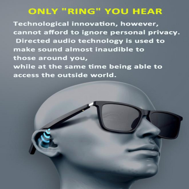 2020 스마트 보청기 무선 블루투스 안경 스테레오 오디오 레이디 디자인, 1개