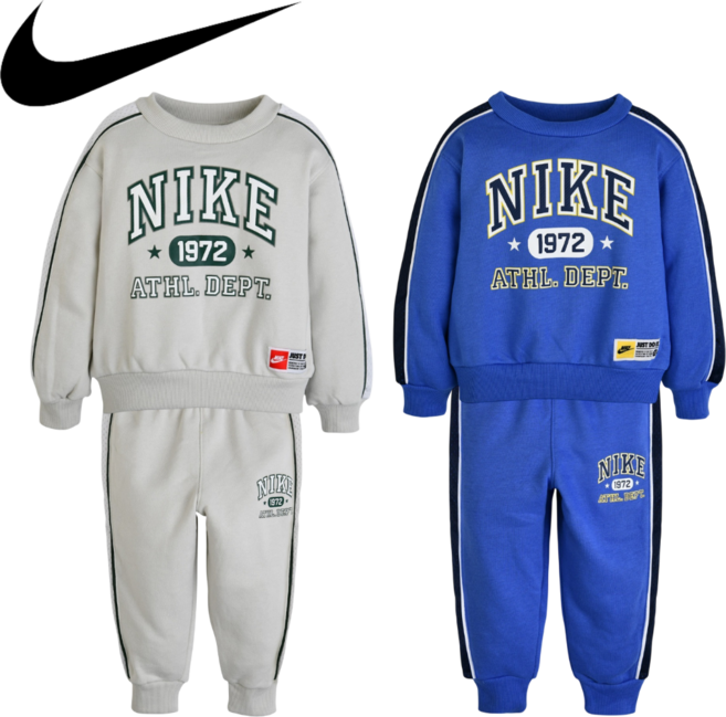 [매장발송]나이키키즈 남녀공용 상하복세트 봄간절기 귀엽고 편안한 신축성 새학기 맨투맨세트