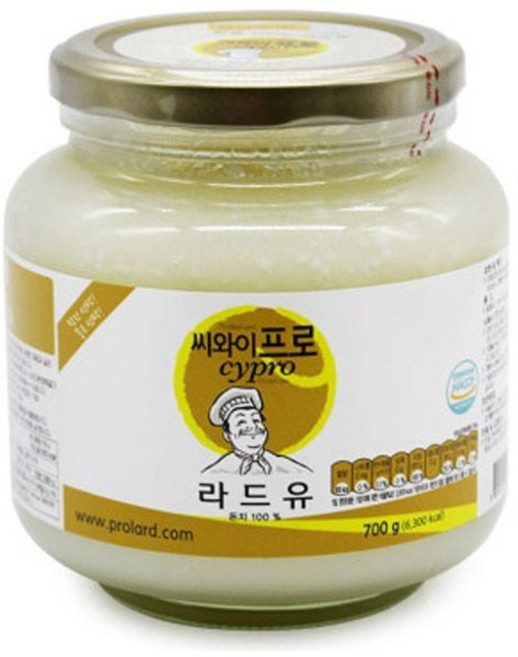 요리맛을 살리는 Cypro 라드유 700g 돼지기름 식용유 rkr63885Mv, 1g, 1개, 1ml