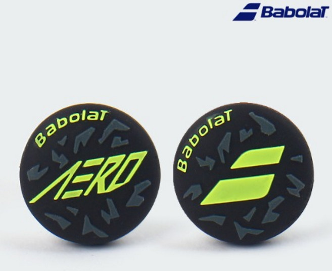 바볼랏 댐프너 2개입 그레이 옐로우 에어로 700126 100 테니스라켓 엘보링, ONE