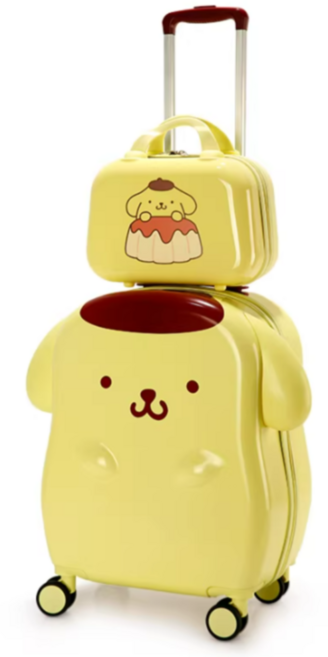 [그루비마켓] 폼폼푸린 20인치 캐리어 귀여운 캐릭터 기내용 여행용 캐리어 가방 투명 먼지 덮개 미니 파우치 네임텍 포함 세트 추천