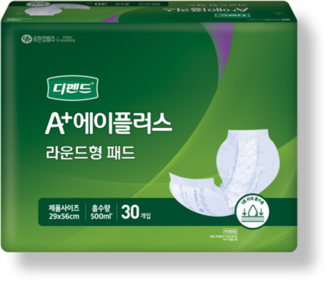 디펜드 에이플러스 라운드형 속기저귀 30매 1팩, 30개입