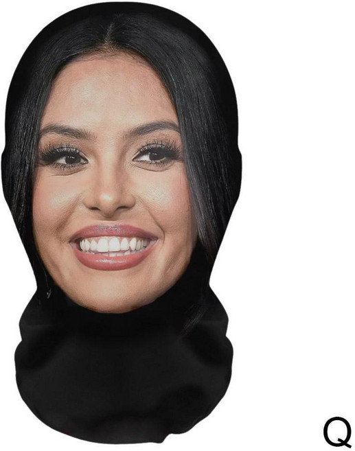 3D 인쇄 원활한 연예인 얼굴 마스크 카니 모든 재미 있은 머리 커버 승마 스카프 모자를 쓰고 힙합 후드, 01 CN, 04 Q