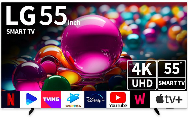 LG 55인치 TV 4K 울트라 UHD 스마트 TV 2024년형 55UT7550, 방문설치, 스탠드형, UT7550, 138cm(55인치)