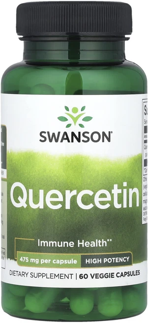 Swanson 퀘르세틴 475mg 베지 캡슐 60정, 1개 - 쿠팡