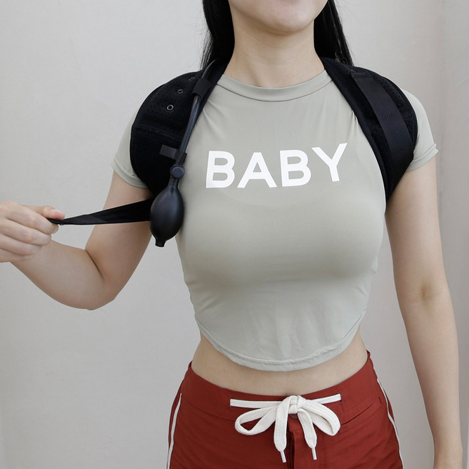 의사책 CB-M824 자세펌프 수동식 공기주입식 정형용 견인장치, 1개, 블랙