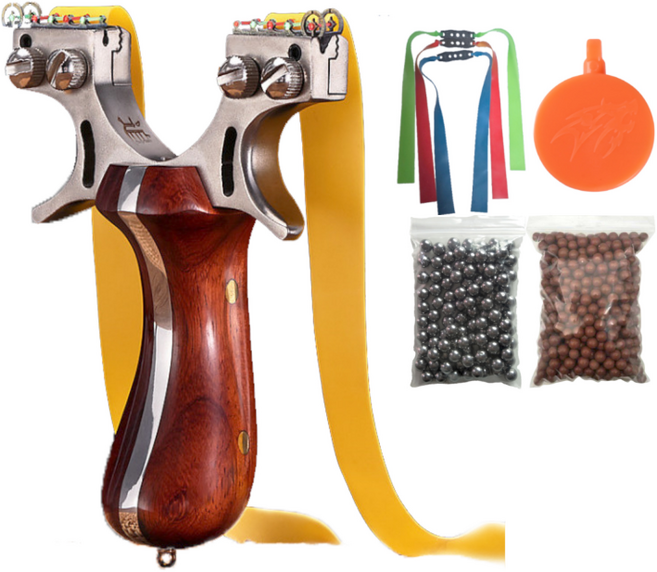 새총스토어 98k 와이드 새총 (새총고무줄 3개 세라믹볼 300개 쇠구슬 100개 새총타켓 포함)