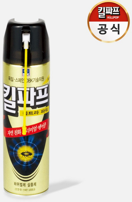 킬파프 DBK 울트라 파워 에어로졸 500ml (바퀴) 살충제, 1개