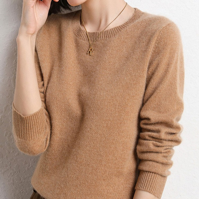 로렌미 보들 소프트 라운드넥 니트 S251023FW-5