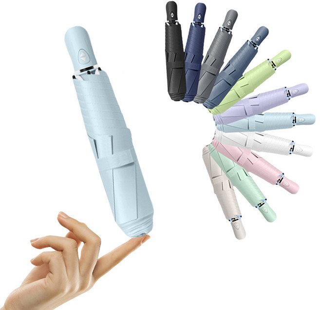 별의 바다 UV 99.9% 차단양 자외선차단 초경량 4세대 3단 접이식 미니 접이식 자동우산 양산 겸용 + 커버포함