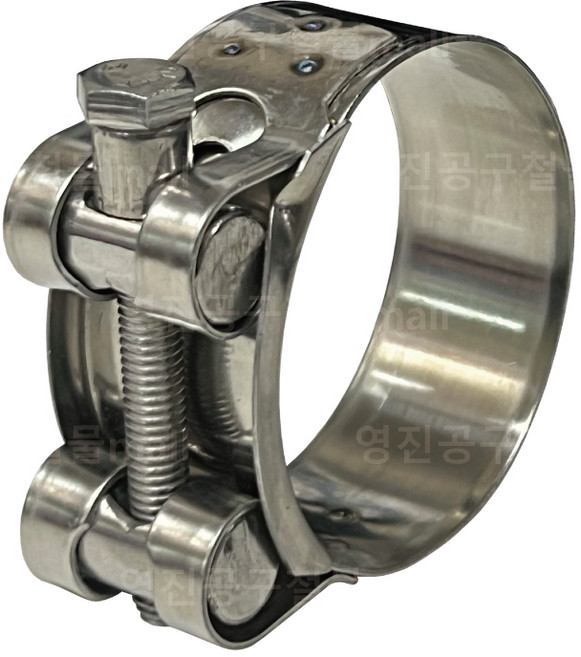 스텐 (싱글) 고압밴드 호스 밴드 반도 연결고리 배관 올스텐, 1개