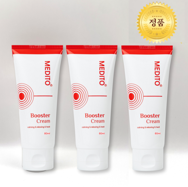 메디토 부스터크림 유칼립투스오일 마사지 스포츠크림 80ml, 3개, 80g