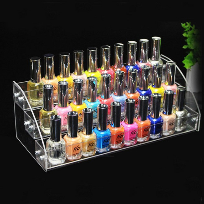 매니큐어정리함 네일정리함 3단(30p) [평점상위], 1개, 매니큐어정리함 3단(30p)