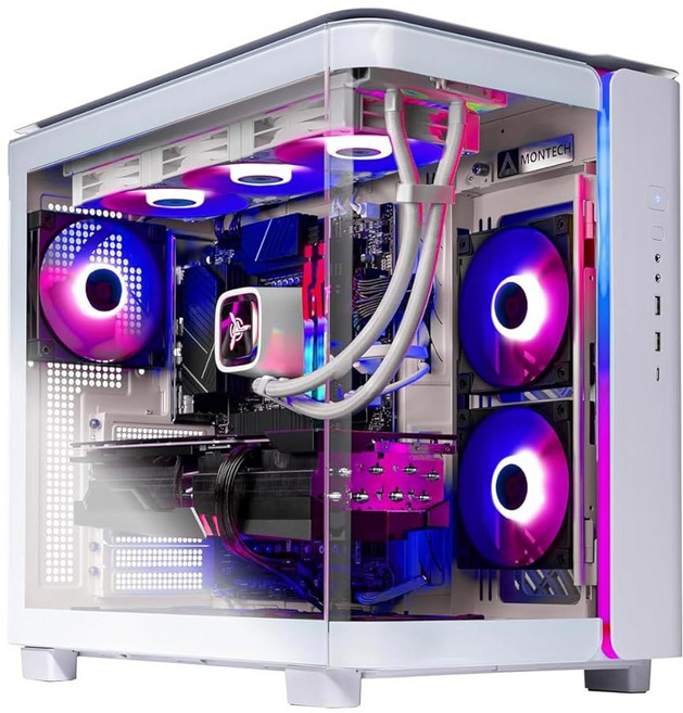 스카이테크 게이밍 킹 95 데스크톱 PC Ryzen 9 9900X3D 4 4GHz(5 5GHz) AMD RX 9070XT 16GB 2TB Gen4 SSD 32GB, 9900X3D | Radeon 9070XT