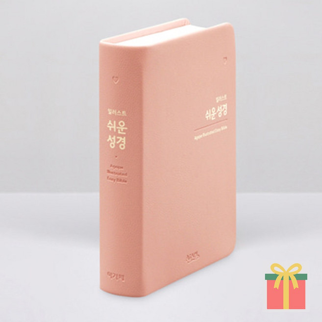 일러스트 쉬운성경 특소 단본 무지퍼 성경책, 아가페출판사, 일러스트쉬운성경_특소_피치핑크