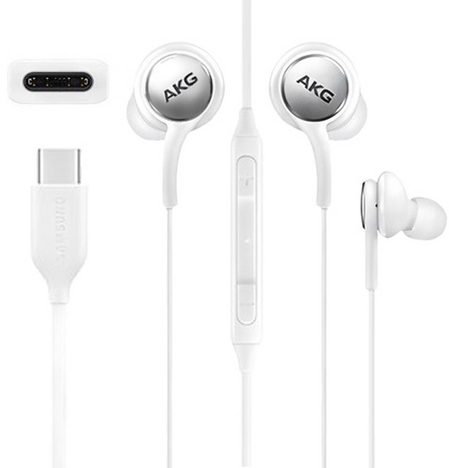 (AHA)삼성 C타입 AKG 정품 유선이어폰 갤럭시 스마트폰 S20 S21 S22 S23 S24 S25 Z플립 Z폴드 전기종 노트10 노트20 인강용 게임용, 화이트, EO-IC100