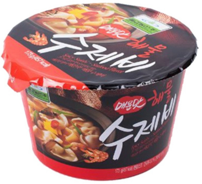 OF616 매운맛 해물 수제비 173g 매운맛 칠갑 농산 우리쌀 누룽지zjvldmafy279, 1개