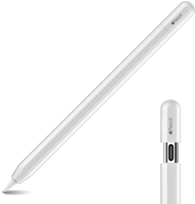 이사로 실리콘 애플펜슬 케이스 2세대 프로 보호 커버 미끄럼방지 슬림 그립 홀더, 1개, C타입 반투명