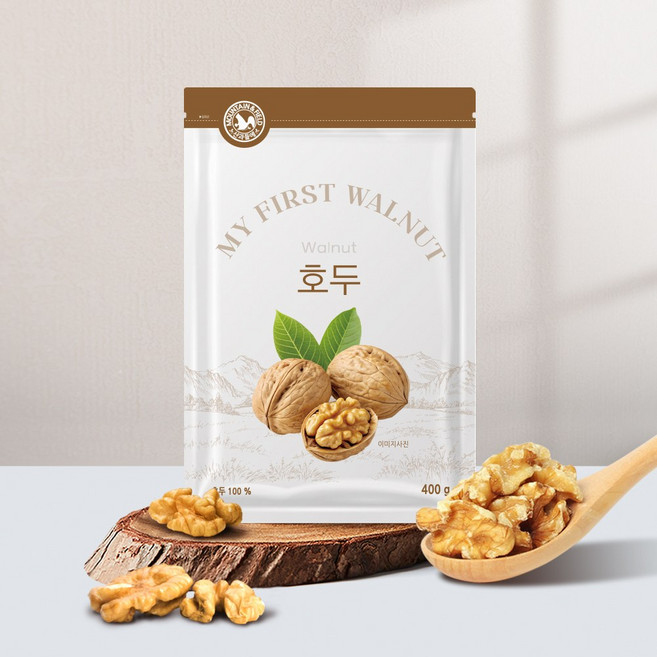 산과들에 25년산 견과류 햇 호두 400g, 3개